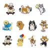 11 Tipos de Conjuntos de Patches Divertidos para Filhotes Vários Designs Fofos de Animais de Estimação, Termocolante, Sem Costura, para Moletons e Mochilas
