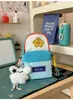 Mochila pequeña nueva con colores contrastantes, bolso de hombro, estuche para lápices, alto atractivo estético, lindo, gran capacidad, bolso cruzado, bolsa para teléfono móvil para exteriores
