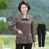 Nova Jaqueta de Primavera/Outono para Mães, Tops para Mulheres de Meia-Idade e Idosas, Manga Longa de Vovó Roupas para Pessoas Idosas dos Anos 60 70