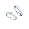 Anillos de Pareja Camelia que Latem Corazón, Luminosos y Fluorescentes, Diseño de Nicho, Anillos de Pareja para Hombres y Mujeres, Regalo para Amantes