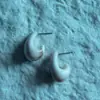 Pendientes de Resina Acrílica Fluida Estilo Antiguo Joyería Transfronteriza Ágata Turquesa Estilo Maillard Retro Pendientes de Botón para Mujer