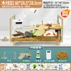 Aquário de Vidro para Tartarugas para Uso Doméstico na Sala de Estar, Tanque de Criação Universal com Plataforma para Tomar Sol, Aquário Ecológico Paisagístico para Peixes Pequenos, Tanque de Criação Mista para Peixes e Tartarugas