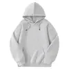 Nuevo producto de otoño: Sudadera de trabajo lisa de color personalizado, corte holgado, hecha de algodón chino y seda de leche, con logo estampado