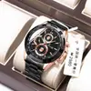 Reloj Deportivo Multifuncional para Hombre Shopee Reloj de Cuarzo Trendy para Hombre Resistente al Agua Correa de Acero Reloj Transfronterizo
