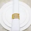 Ventas Directas de Fábrica de Portaservilletas Metálicos, Anillos para Servilletas Sencillos, Anillos Dorados para Servilletas, Portatoallas