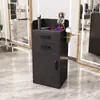 Gabinete de Herramientas de Peluquería de Belleza Estación de Espejo de Salón Gabinete con Cajones Gabinete de Almacenamiento de Madera para Cortar el Cabello Gabinete de Trabajo para Barbería