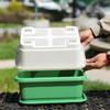 Macetas engrosadas y profundizadas para cultivar verduras, macetas rectangulares de plástico para balcón interior al por mayor, artefactos domésticos para el cultivo de verduras