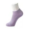 Calcetines cortos de algodón de color liso transfronterizos para mujer, disponibles en varios colores y personalizables; calcetines casuales de canalé de alta elasticidad para hombre tipo mocasín al por mayor