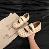 Zapatos planos Mary Jane de estilo francés, que aumentan la altura, de lunares para mujer, colección otoño 2026, bailarinas versátiles con tiras, venta al por mayor