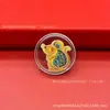 Pegatinas Doradas para Teléfono con Fotos Personalizadas, Gato de la Fortuna en Lámina Dorada, Imanes para Nevera de Aleación Dorada, Insignias de Empresa, Logotipos