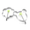 Acero Inoxidable Huevo Frito Juego de 10 Piezas Molde para Huevo Frito de Cocina Gadget Creativo de Múltiples Formas para Huevo Frito Carne Frita Maker de Panqueques