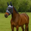 Nueva Máscara para Caballo Transpirable Anti-Mosquitos, a Prueba de Insectos y Moscas, Capucha para Caballo Protección Elástica Accesorios Ecuestres