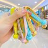 Cuerda de pelo de goma para niños con doble nudo y aro plano ancho para el pelo, linda cuerda para el pelo de bebé, cuerda para el pelo de niña, accesorios para el pelo
