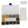 En stock: 240 Juegos de Remaches Doble Cara de Cuatro Colores y Tres Tamaños para Decoración de Cuero Diy, con Kit de Herramientas de Instalación