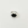 Anel de Pedra Natural Design Feminino Nicho Simples Galvanizado Ouro 18K Ins Anel Estilo Igual 2025 Novo
