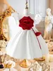 Vestido de princesa infantil de comercio exterior, vestido para niñas, vestido para interpretación de piano, vestido de novia para niña de las flores, banquete de cumpleaños y aniversario para niñas pequeñas.