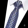 Corbata para Hombre para Negocios y Boda, Rayas Jacquard Puntos Flecha Formal Poliéster Seda para Novio y Padrino