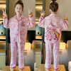 Pijama para niños, para niños, algodón peinado, manga larga, diseño lindo de dibujos animados, nuevo estilo primavera y otoño, conjunto de ropa para casa para niños mayores