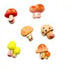 Acessórios Coloridos de Cogumelo de Resina Simulada, Presilhas de Cabelo de Cola Cremosa, Elásticos de Cabelo, Capas de Celular, Ímãs de Geladeira, Adesivos para Casa de Brincar DIY