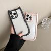 Funda para teléfono móvil con orejas de gato para iphone15 acrílico transparente 14/13 12 11 a prueba de caídas plus promax