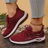 Zapatos de verano de punto transpirable para mujer, comercio exterior transfronterizo, 2025, súper ventas, zapatos deportivos casuales, de malla, talla grande, zapatos individuales, dropshipping