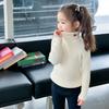 [En stock] Suéter de cuello alto para niñas, otoño e invierno, nuevo suéter de estilo occidental para niños, suéter para niñas, otoño para niños