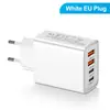 Cargador de viaje 2 Tipo-C PD 2USB 2.4A multi-interfaz cabeza de carga para teléfono móvil venta al por mayor transfronteriza