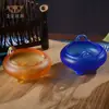 Tripé de queimador de incenso de esmalte colorido de três pernas para uso doméstico, estudo interno, porta-incenso, queimador de incenso de sândalo, Salão de Buda, ornamentos de artesanato para Buda