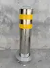Coluna de Advertência de Poste de Estrada em Aço Inoxidável 304, Móvel e Destacável, Pré-Embutido, Semiatomático, Anticolisão, Barreira Elétrica de Estrada
