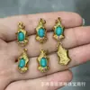 Tecnología de Incrustación de Cobre Puro Ojo de Buda Sin Fase de Pino Accesorios de Turquesa Cuentas Sueltas Cuentas Budistas DIY Accesorios de Joyería