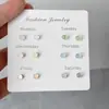 Aretes de Bolas Coloridos Frescos para Niña Aguja de Plata de Imitación 925 Pequeños Mini Estudiante Sencillos Versátiles para Agujeros de Oreja