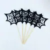 Decoración de pastel de cumpleaños telaraña tarjeta insertable Vengadores Spider-Man enchufe para hornear bandera divertida para insertar