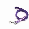 Guia de Cachorro com Sino, Coleira para Pet, Conjunto de Passeio para Cachorro Pequeno, Estampa de Patinha, Guia para Gato de Porte Pequeno e Médio