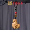 Colgante de Cadena para Teléfono Móvil Talla de Caballo de Palosanto Yiming Xianyuan Arena Verde Arcoíris Llavero de Caballo Tallado en Madera Creativo
