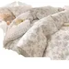 Funda de edredón 100% algodón, una pieza, 150x200x230cm, funda de edredón separada, sábana de cama de algodón puro, juego de ropa de cama de cuatro piezas para verano
