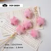 Peludo Contas Longas Flocadas Joias DIY Contas Soltas Corrente de Celular com Contas Pingente Material Joias Brincos
