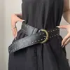 Cinturón de Remaches para Mujer, Nuevo Estilo Versátil, Diseño Retro Americano Desgastado, Cinturón Punk, Moldeador de Cintura de Moda, Fajín Adelgazante