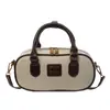 Bolsa Pequena de Mão Boston Texturizada Retro para Mulheres 2025 Moda Transfronteiriça Nova Versátil Bolsa de Ombro Transversal