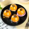 Nueva Bandeja de Embalaje para Pasteles de Yema de Huevo, Grande Semicircular, Empaquetado Individualmente, Caja de Embalaje Blíster Cuadrada para Pastel de Nieve de una Pieza