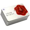 Caja de Hierro para Empaque de Productos de Salud de Jalea Real Negra, Cuadrada Personalizada para 20 Unidades de Medicina Líquida Oral, Hojalata Personalizada