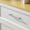 Manija para puerta de armario Palo estilo italiano níquel cepillado anti-huellas dactilares, tirador de hardware moderno minimalista cónico para cajón de aparador