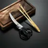 Set de Utensilios para Barbacoa Estilo Coreano Pinzas y Tijeras de Acero Inoxidable Duraderas Herramienta Combinada Pinzas para Barbacoa Comerciales al por Mayor en Stock