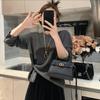 Simon Lena Outono Novo Versátil Simples Casual Cor Estilo Coreano Senso de Design Bainha Fivela Suéter Suéter Feminino