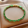 Pulsera de diamantes cuadrados, diseño elegante y moderno de la marca coreana Flu, pulsera delicada y con sentido de la moda, pulsera de celebridades de Internet, recién llegada para mujeres.