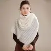 Otoño 2026 Nuevo Estilo Coreano Calado Borla Multifuncional para Mujer Bufanda Caliente para Exteriores Todo Cachemir Tejido Calentador de Cuello