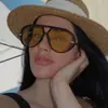 Gafas de sol aviador retro de doble puente europeas y americanas 2026 para mujer, Gafas de sol con protección solar estilo callejero, Gafas de montura grande estilo milenio
