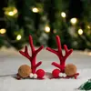 Diademas y Pasadores Decorativos Navideños Transfronterizos Temática de Muñeco de Nieve Navideño con Astas Diademas con Astas Disfraces Festivos Infantiles Diademas con Astas