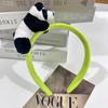 Faixa de Cabeça de Panda Feminina Foto de Viagem de Chengdu Check-in Grampo de Cabelo Faixa de Cabeça Zoológico Crianças Desenho Animado Engraçado Acessórios de Cabelo
