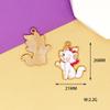 Accesorios de bricolaje estrictamente seleccionados Animación de dibujos animados Mary Cat Dream Love Cat Aleación Colgante de gota de aceite Llavero colgante