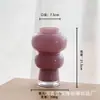 Vaso de vidro moderno minimalista feito sob medida em estilo vintage para arranjo de flores e hidroponia em casa, processado de acordo com o seu design, oferecendo um toque de luxo leve e de alta qualidade